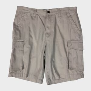 Croft & Barrow Mens Size 34 NEW NWT Khaki Beige Cargo Shorts